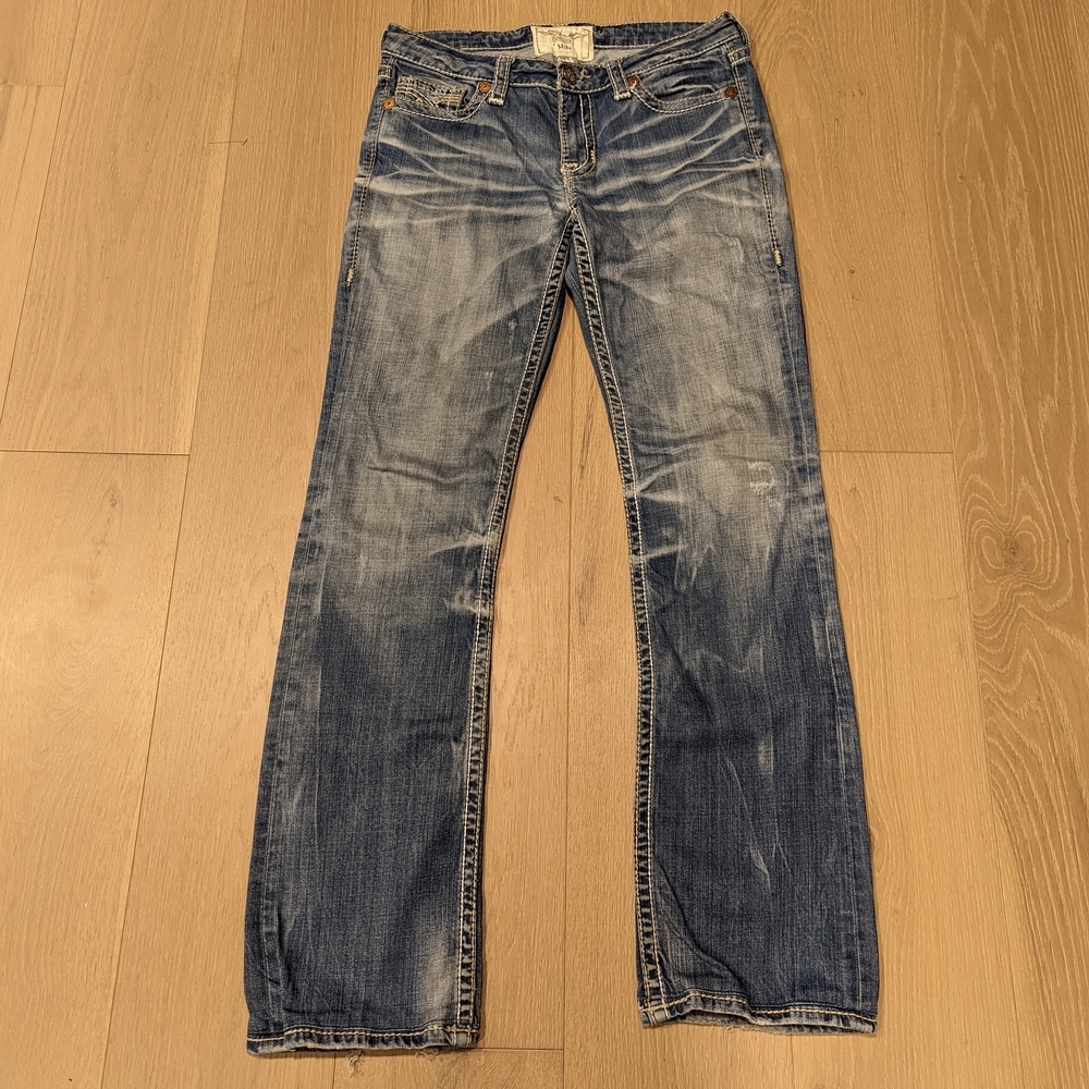 Big Star Women's Faded Blue Boot Cut Jeans